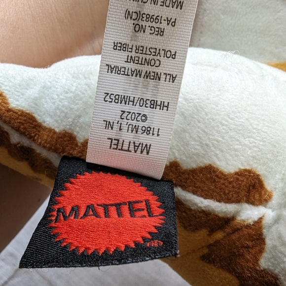 2022 Mattel Jurassic World Plush Stuffed Toy Dinosaur Orange ATROCIRAPTOR - Picture 10 of 13